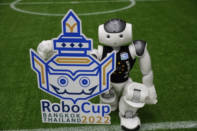 A Robot at RoboCup 2022